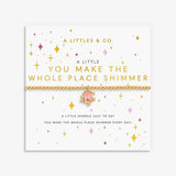 A Littles & Co 'You Make The Whole Place Shimmer' Bracelet In Gold-Tone Plating