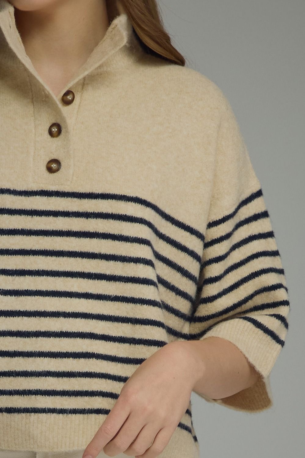 Sara Stripe Short Sleeve Top