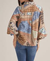 Chloe Patchwork Print Blouse