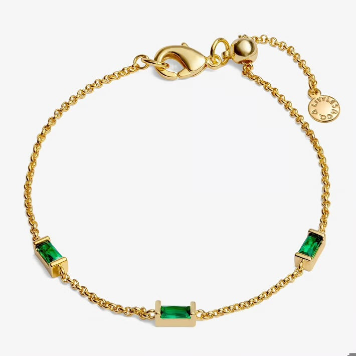 A Littles Green CZ Bracelet