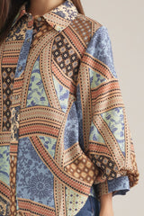 Chloe Patchwork Print Blouse