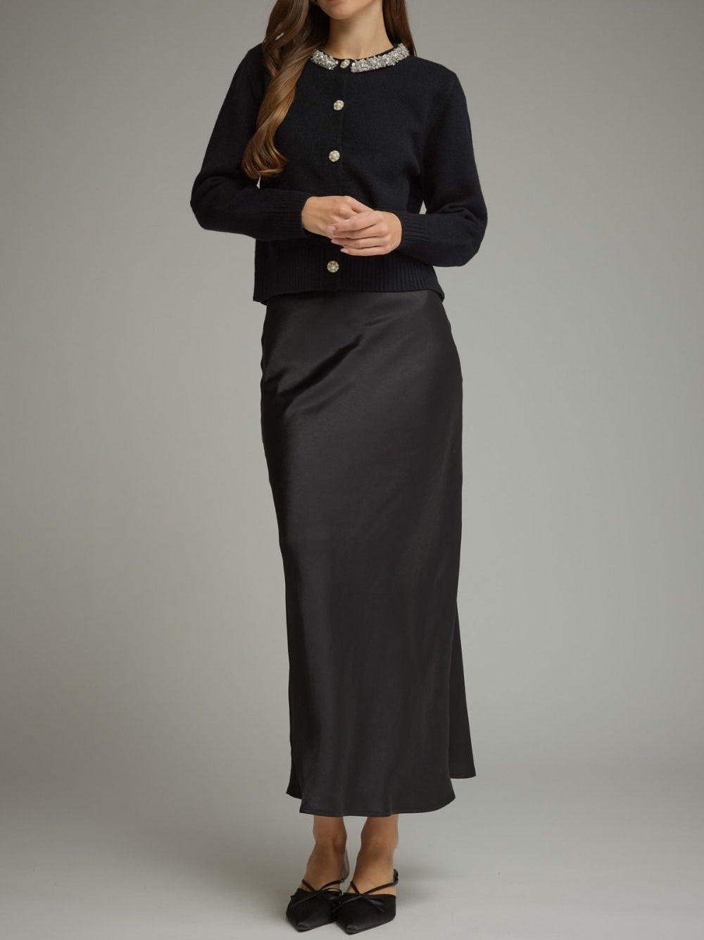 Jane Rhinestone Sweater Cardigan
