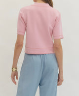 Sarah Contrast Trim Top