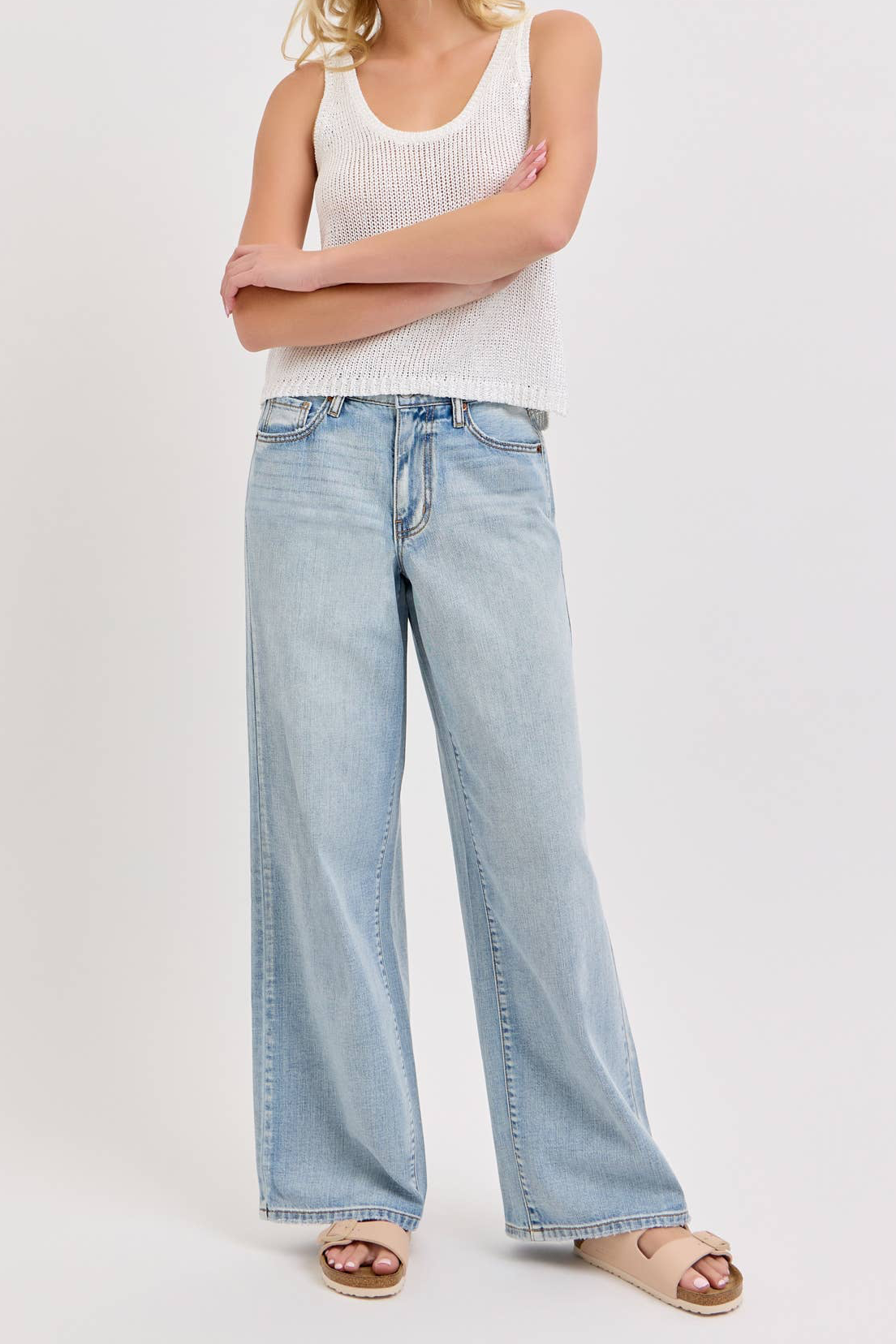 Walters Mid Rise Wide Leg