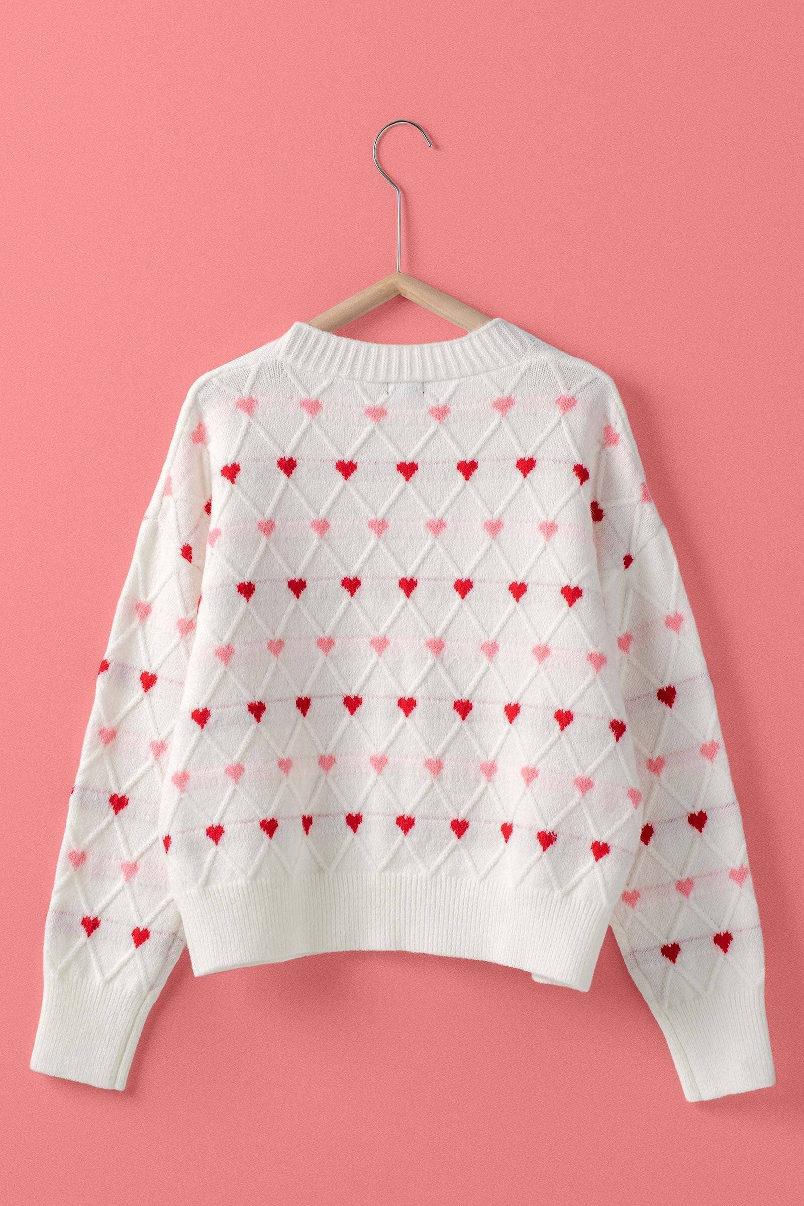 Chloe Heart Knit Cardigan
