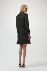 JR Pleated Chiffon A-Line Dress