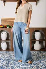 Sienna Short Sleeve Knit Top