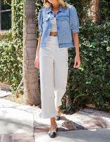Hallie Puff Sleeve Denim Jacket