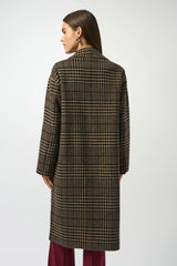 JR Wool Blend Plaid Double-Faced Coat