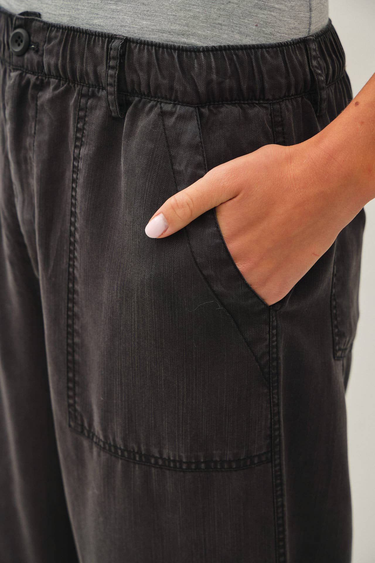 Hallie Tencel Washed Wide Leg Pant