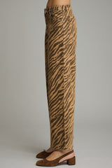 Sadie Zebra Print Wide Leg Pant