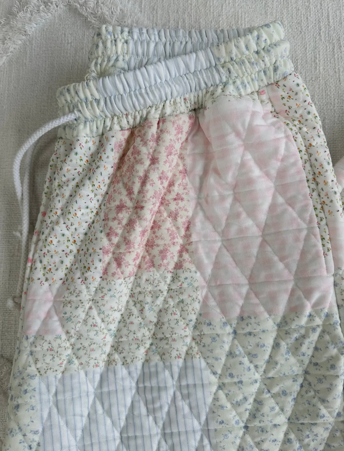 Holiday Quilted Joggers