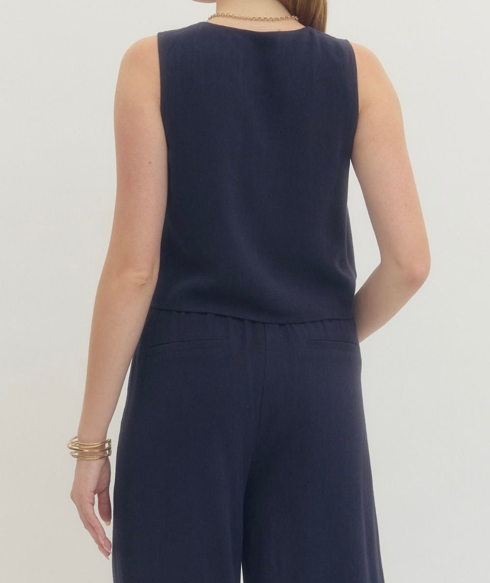Kaylyn Woven Sleeveless Top