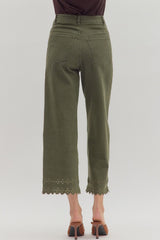 Alex Embroidered Ankle Length Pants