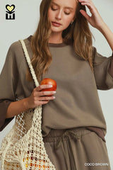 Abby Coco Brown Cloudknit Top