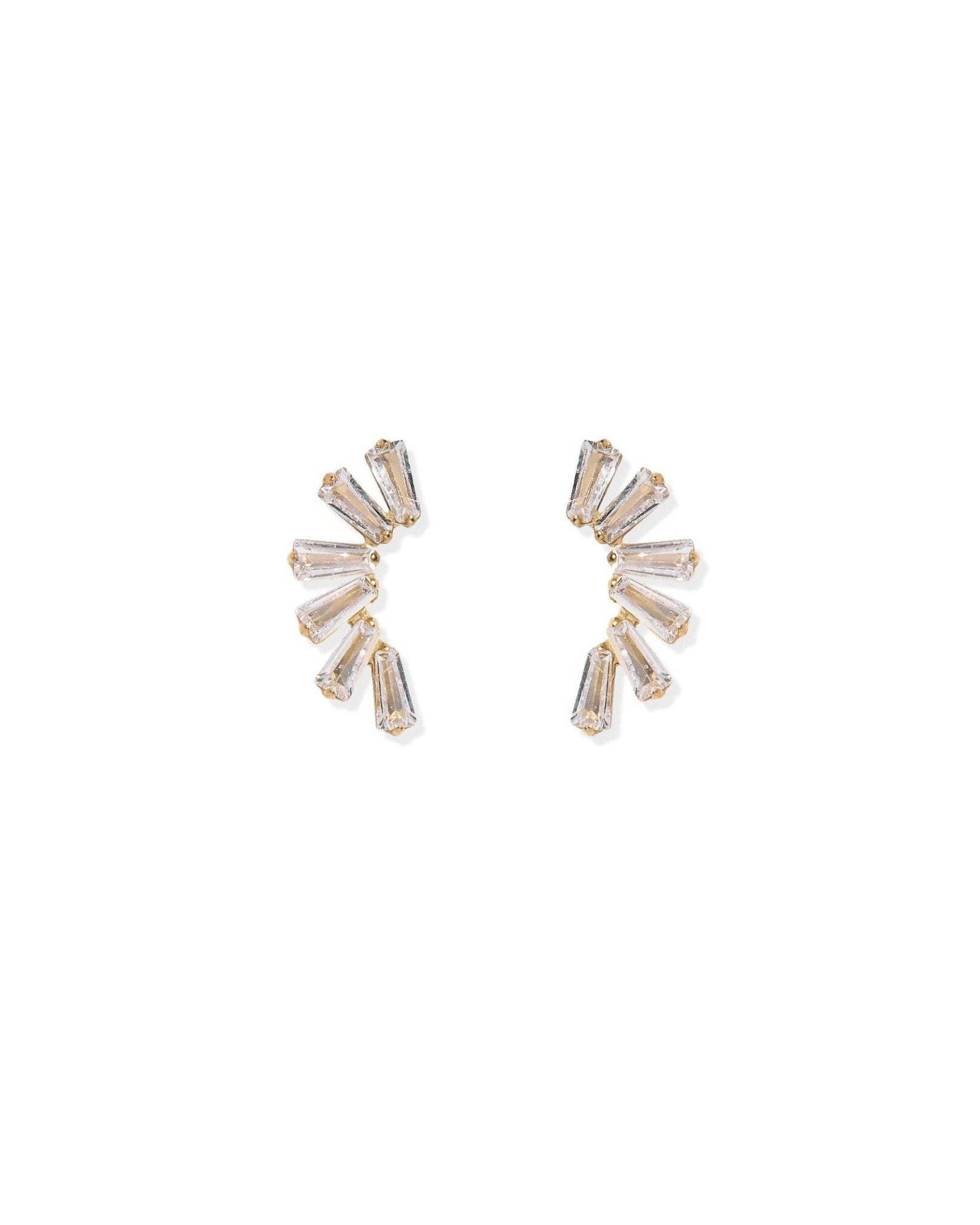 Screwback Stud Earrings - Delaney Gold