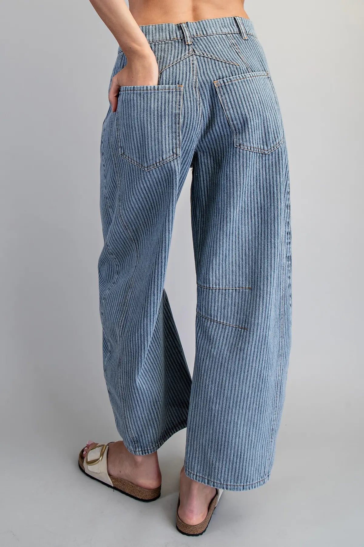 Kenny Striped Barrel Pants