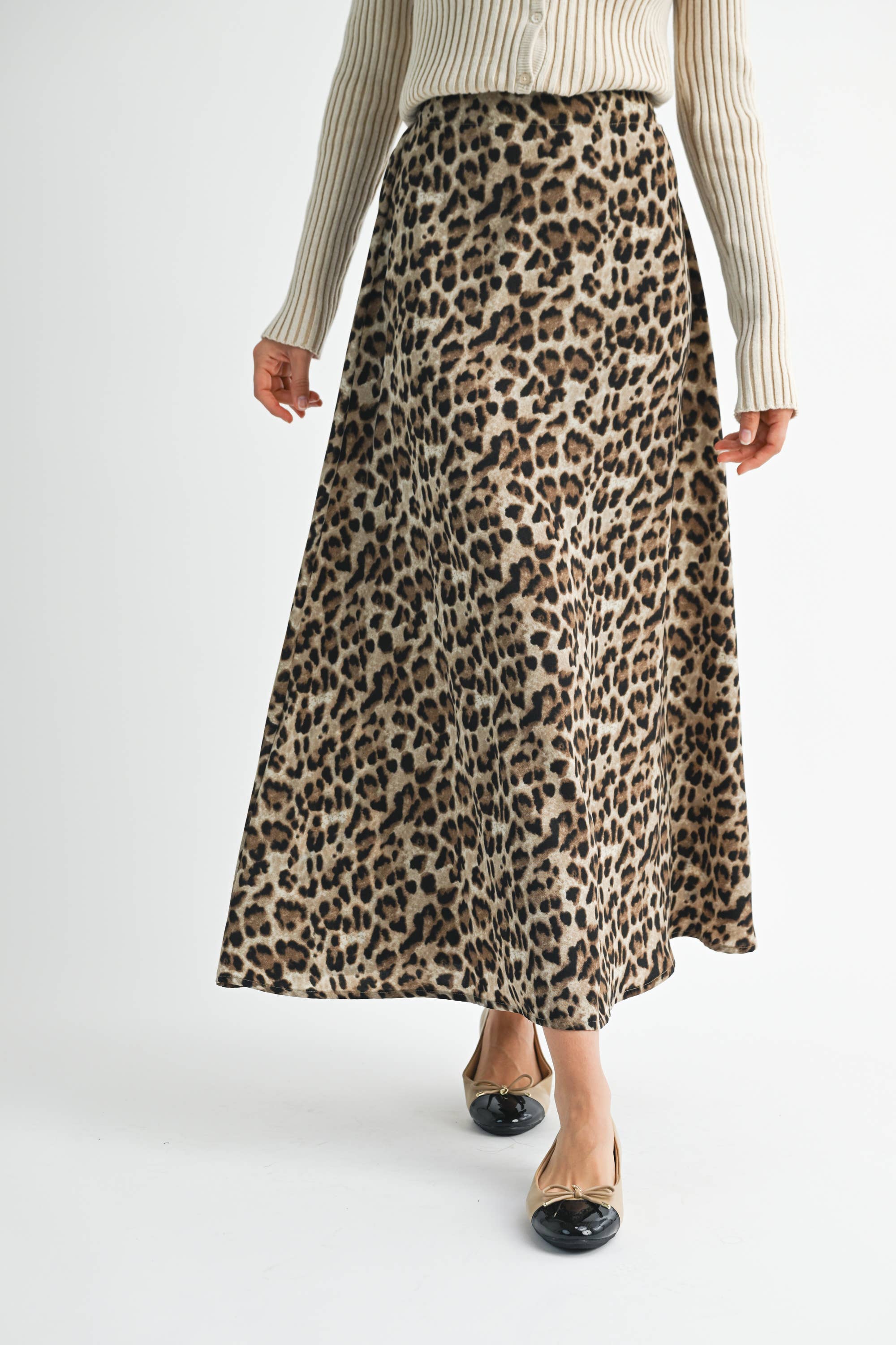 Venice Leopard Maxi Skirt