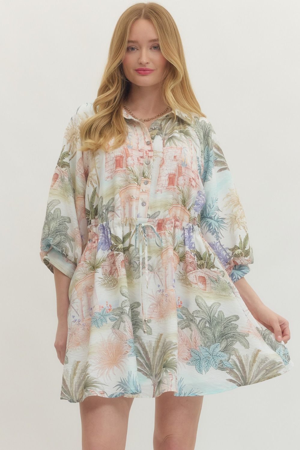 Abigail Drawstring Waist Dress