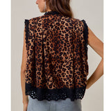 Lizzie Leopard Sleeveless Blouse