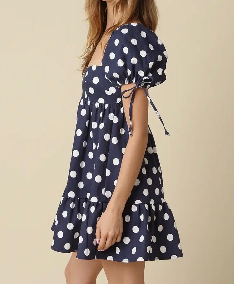 Rachel Polka Dot Mini Dress