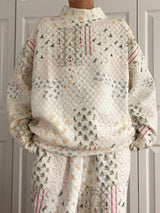 Holly Holiday Quilted Mockneck Sweatshirt
