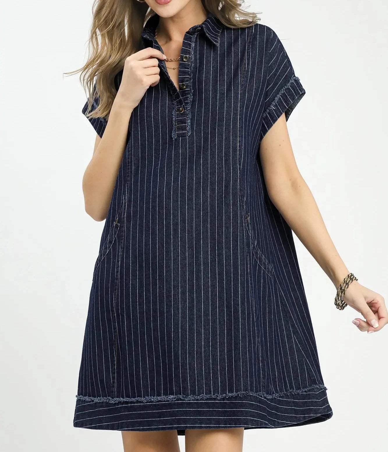 Kenzi Pinstripe Mini Dress