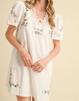 Amelia Floral Embroidered Dress