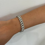 Sahira Silver Bradley Watch Link Bracelet