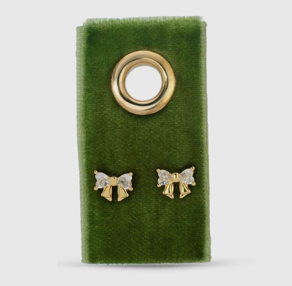 Gold Bow Studs