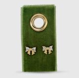Gold Bow Studs