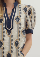 Benson Embroidered Abstract Top