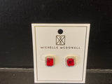 Michelle McDowell Red and Green Earrings