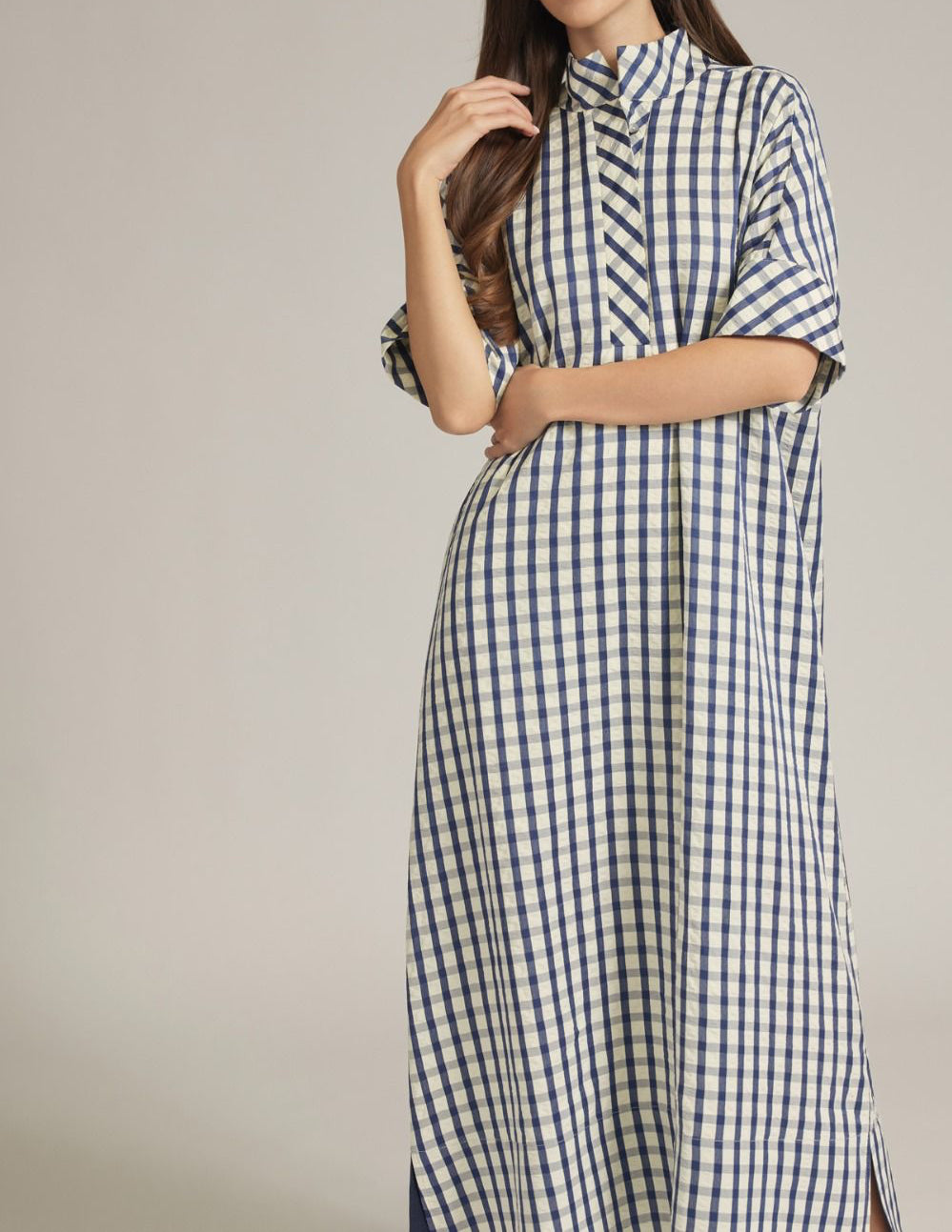 Emily Gingham Midi Dress