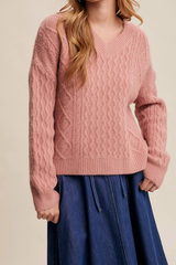 Cari Cable Knit Sweater
