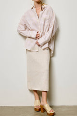 Ottie Oversized Gingham Button Down Shirt