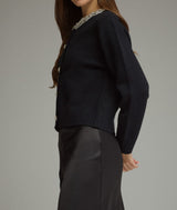 Jane Rhinestone Sweater Cardigan