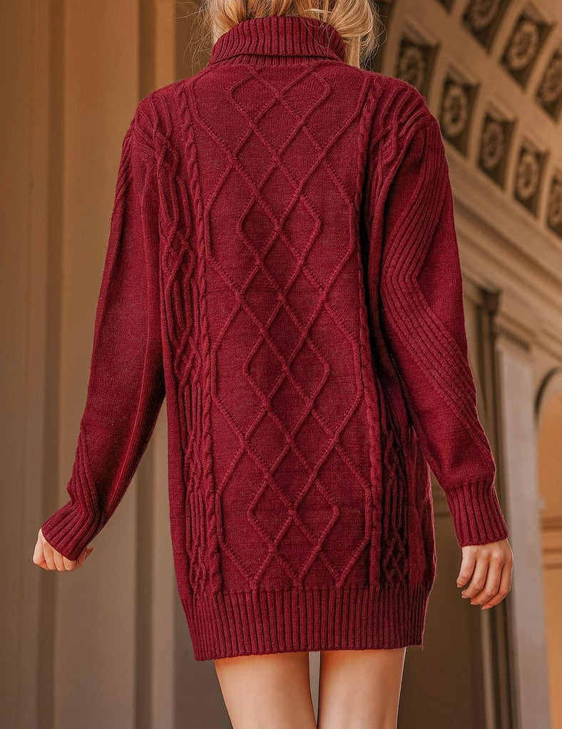 Blake Burgundy Sweater Dress