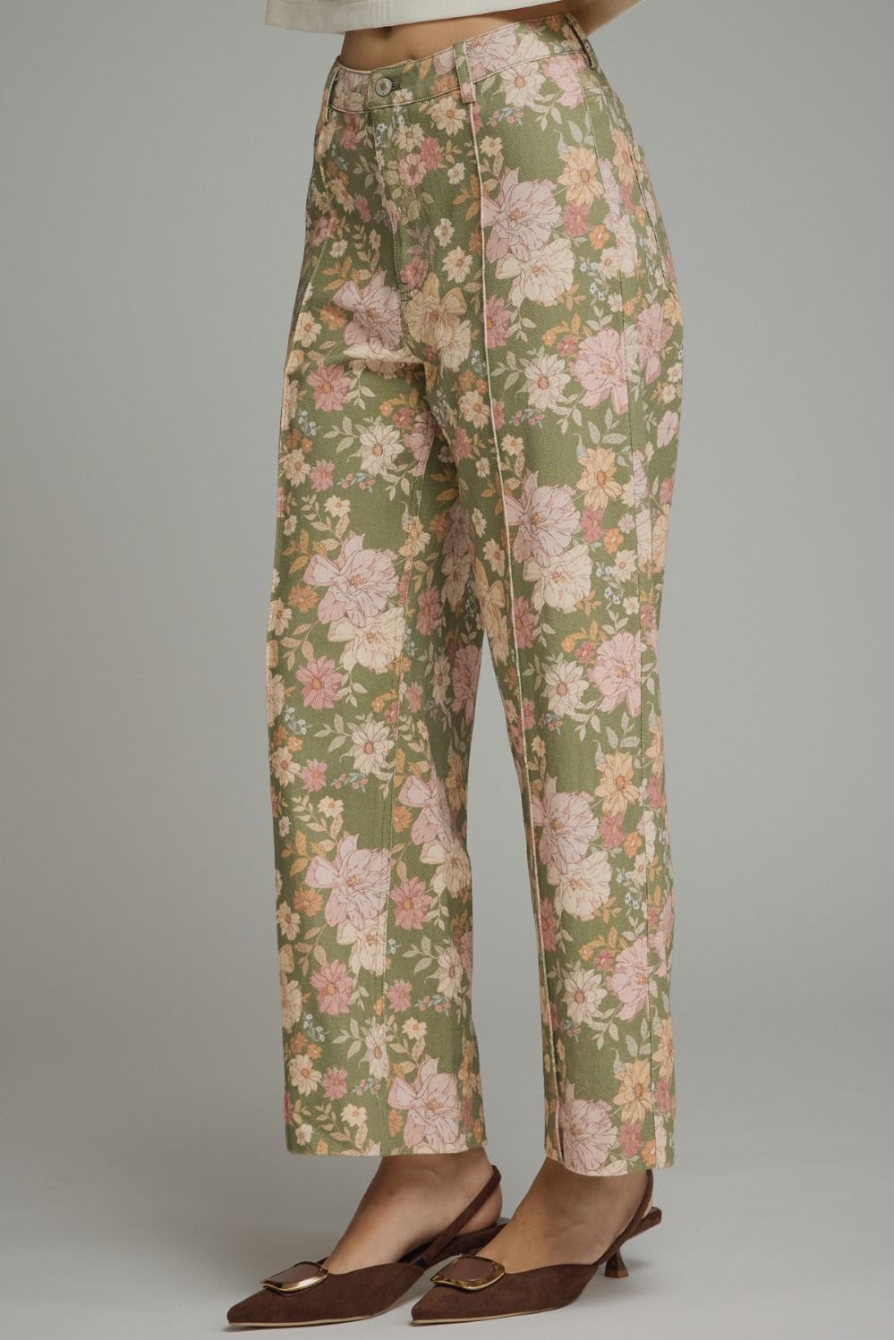Ivanna Olive Floral Pant