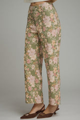 Ivanna Olive Floral Pant