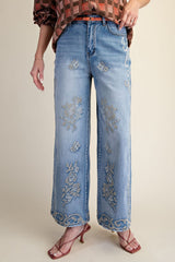 Grayson Embroidered Detail Jeans
