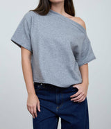 Sara Off Shoulder Boxy Sweater Top