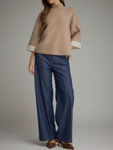 Chelsea Mock Neck 3/4 Sleeve Top