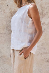 Molly Linen Sleeveless Top