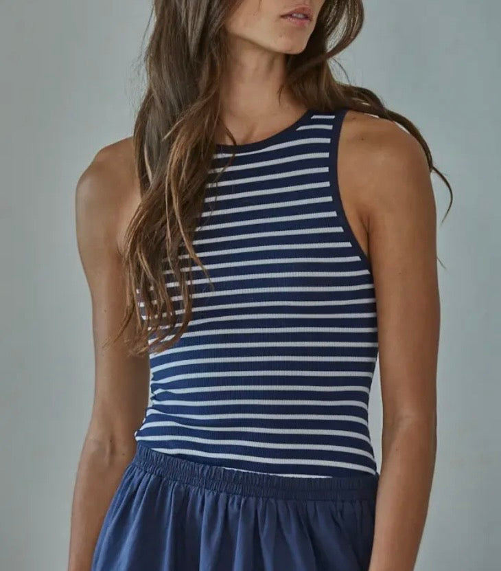 Kaelyn Striped Midi Dress