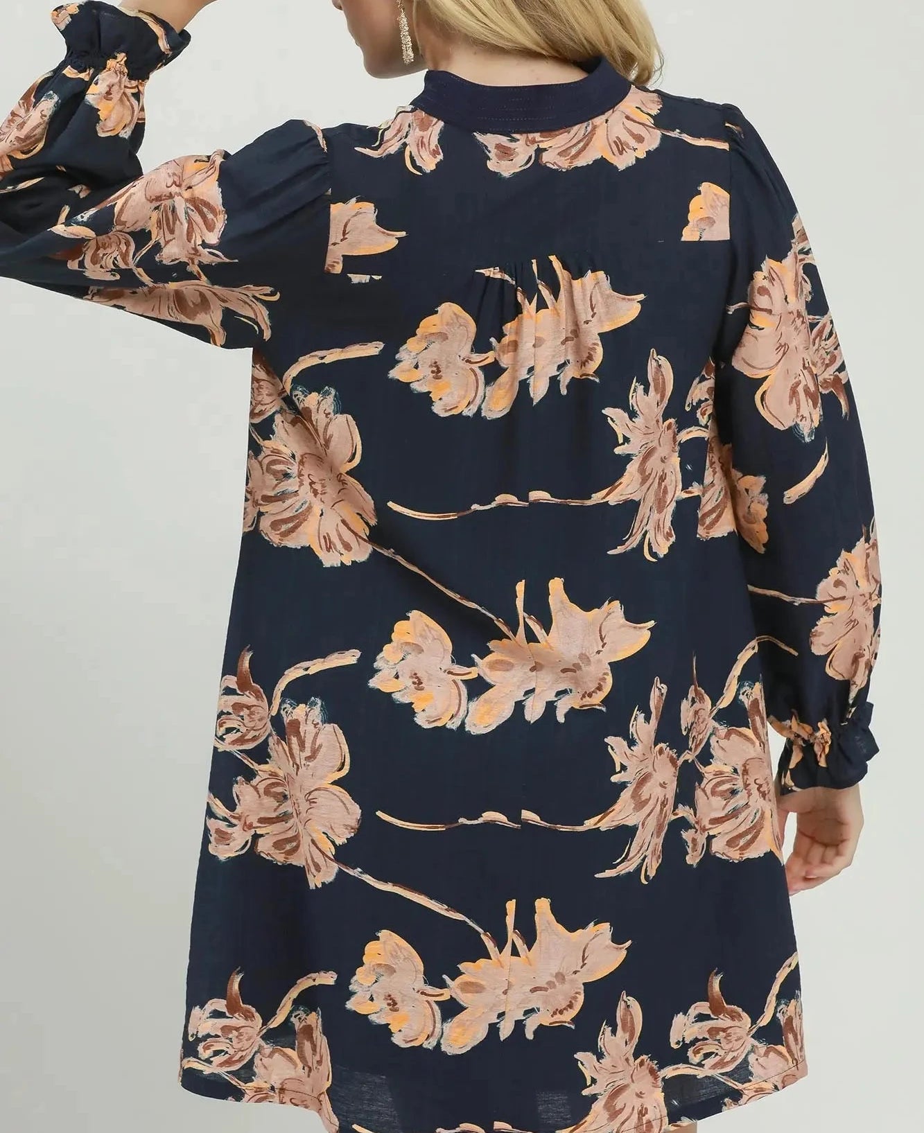 Maxine V-Necklace Print Dress