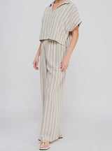 Hudson Striped V-Neck Top