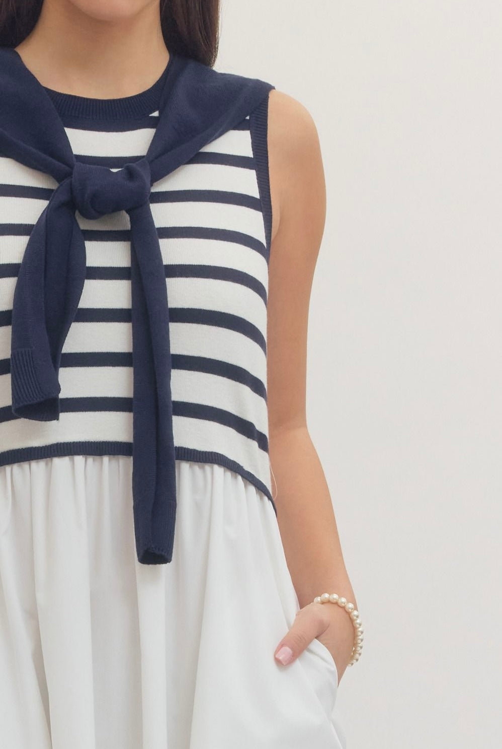 Robbey Striped Midi Dress
