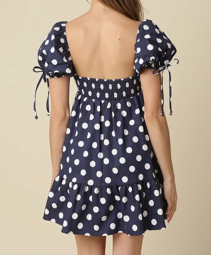 Rachel Polka Dot Mini Dress