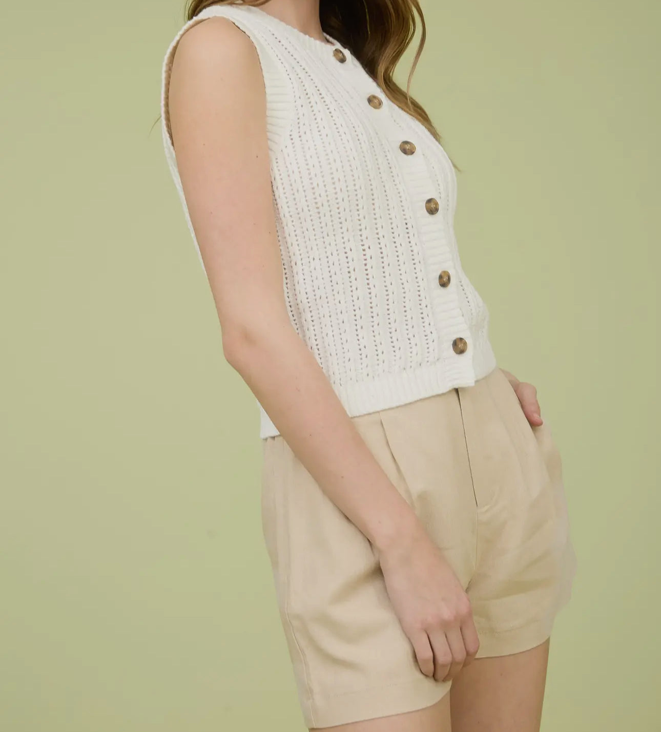 Caden Sleeveless Knit Cardigan